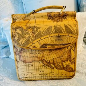Allan Edward Map Print Crossbody Bag